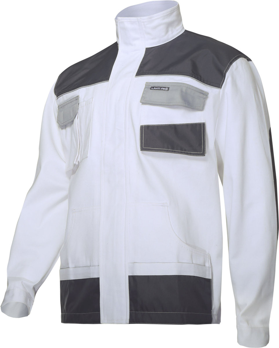LAHTI PRO Bluza robocza biało-szara 100% bawełna rozmiar M 50) L4041350