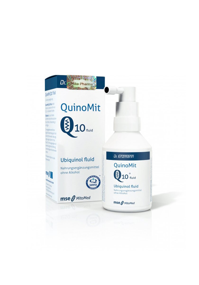 Mito Pharma QuinoMitQ10 fluid Najbardziej aktywna forma koenzymu Q10 na świecie Czystość 99,8% 50 ml