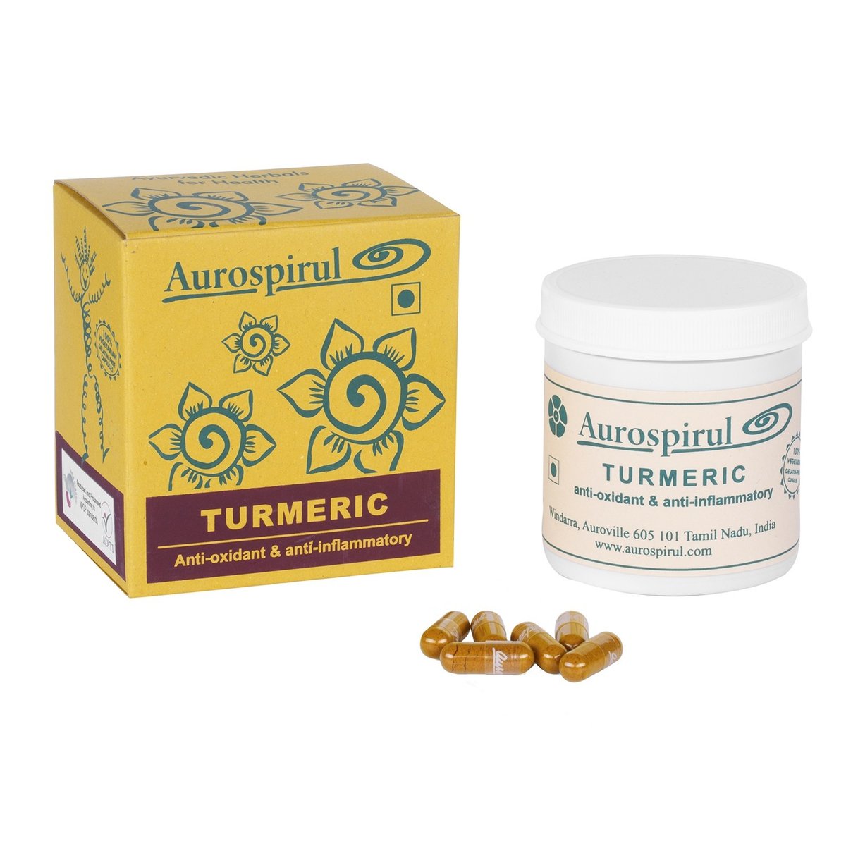 AUROSPIRUL Kurkuma / Turmeric  Aurospirul 100 kapsułek