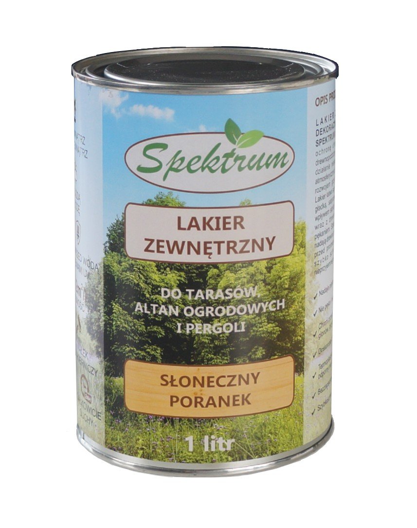 Lakier zewnętrzny do tarasów, płotów, pergoli SPEKTRUM 