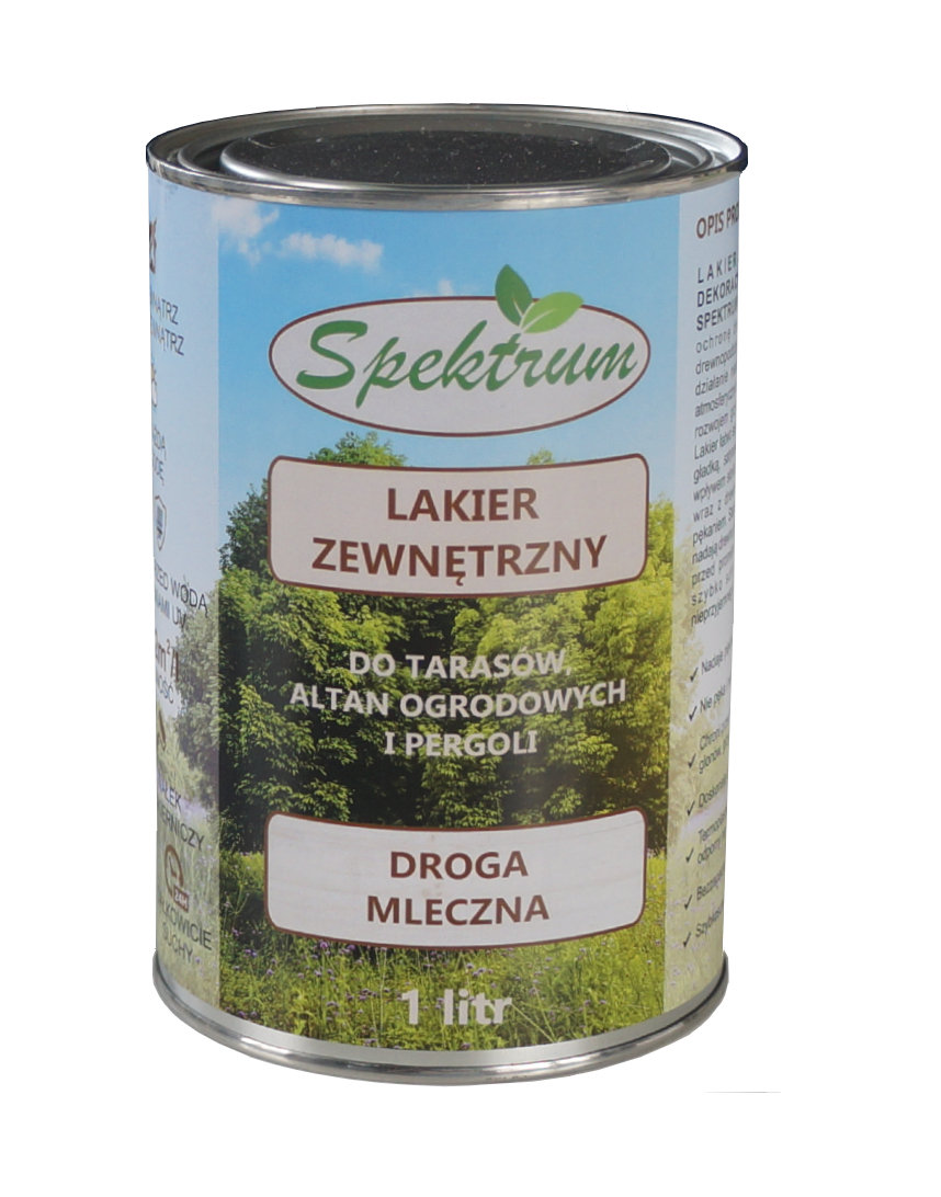 Lakier zewnętrzny do tarasów, płotów, pergoli SPEKTRUM 