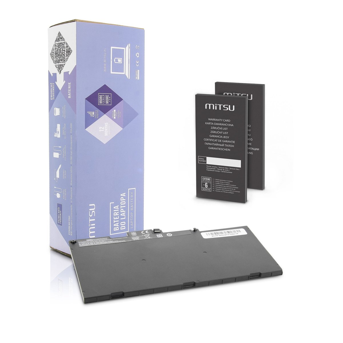 Mitsu Bateria HP EliteBook 840 850 755 G3 4000mAh)
