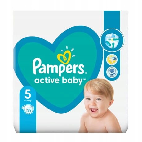 pampers pieluchy rozmiar 5 11-16kg 38 sztuk