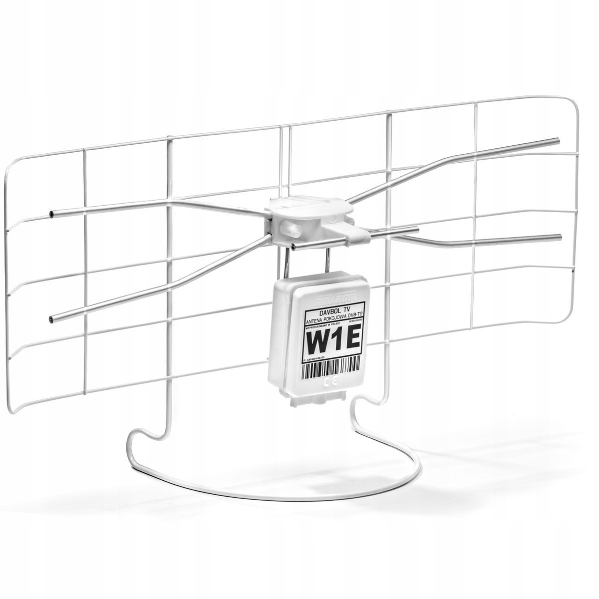 Antena pokojowa DVB-T DAVBOL W1E | biała