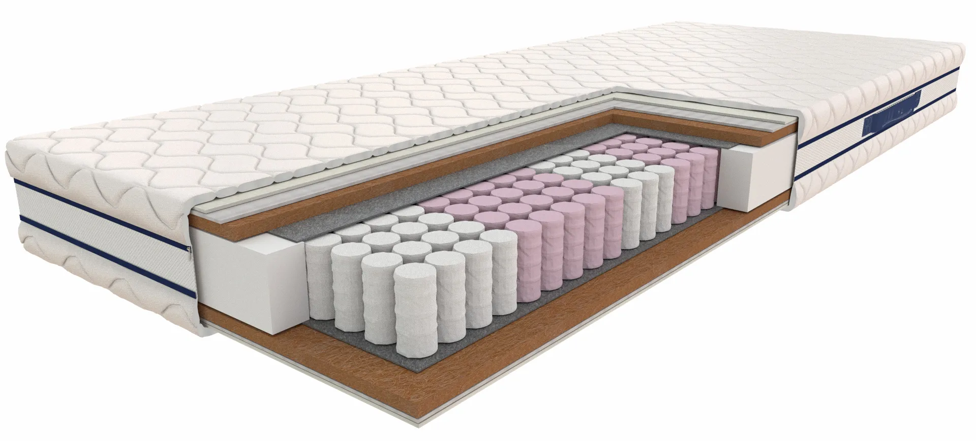 Materac kieszeniowy z kokosem 180x200 N3-K06
