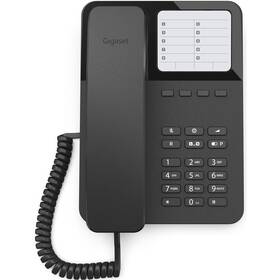 Telefon stacjonarny Gigaset DESK 400 (S30054-H6538-R601) Czarny