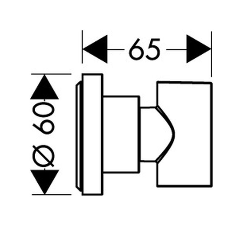 Axor Citterio Uchwyt prysznicowy złoty optyczny polerowany 39525990 - odbiór osobisty: Kraków, Warszawa
