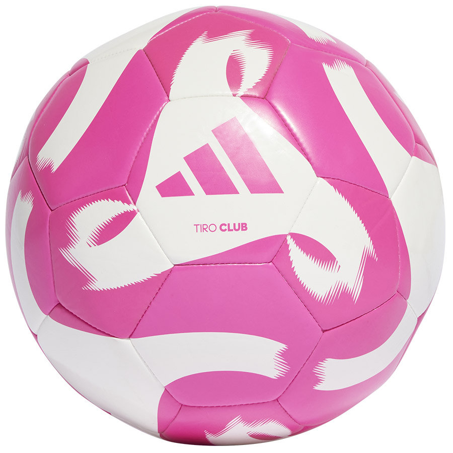 Adidas, Piłka nożna Tiro Club HZ6913, biało-różowa, rozmiar 5