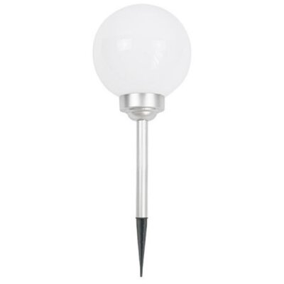 Zestaw 6 Ogrodowych Lampa Solarnych Kula Mleczna śr. 20cm 4 LED