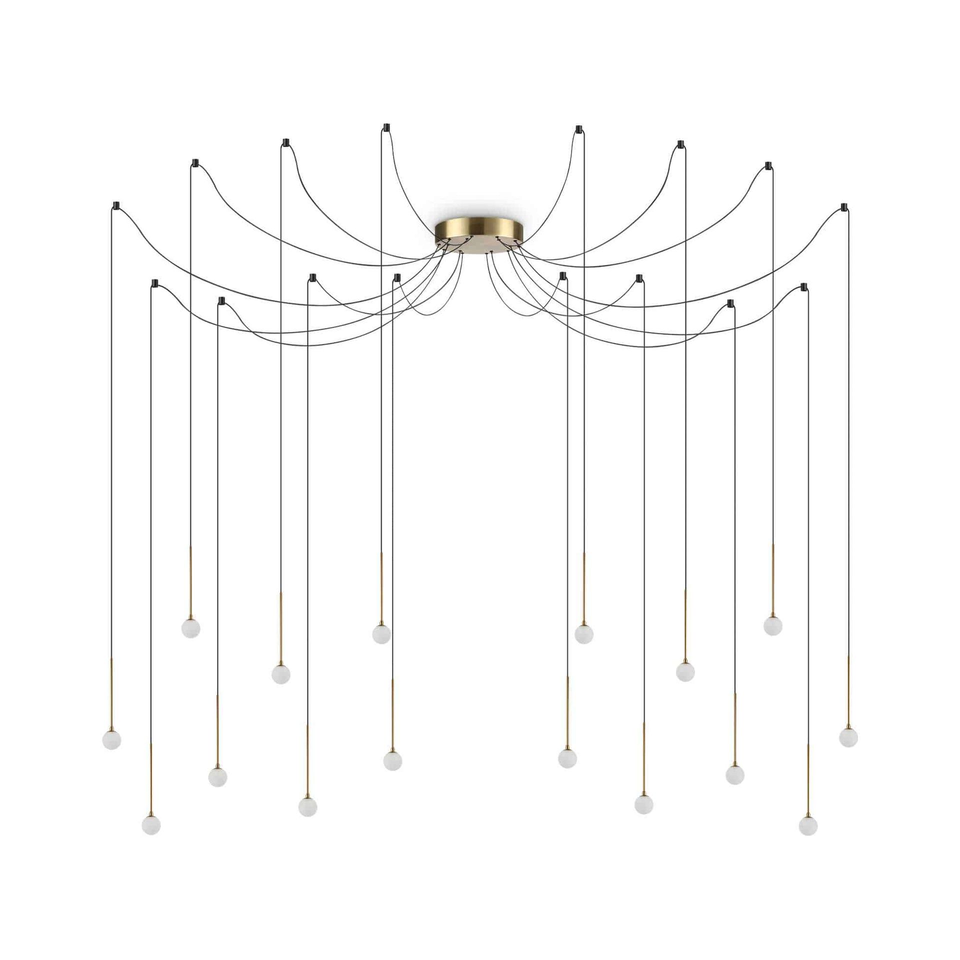 Lampa wisząca LUCCIOLA SP16 OTTONE 284019 - Ideal Lux