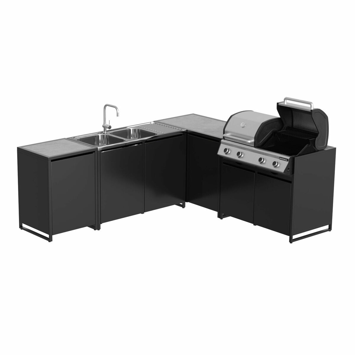 Szafka ogrodowa kuchnia zewnętrzna 120x60cm zlewozmywak Naterial