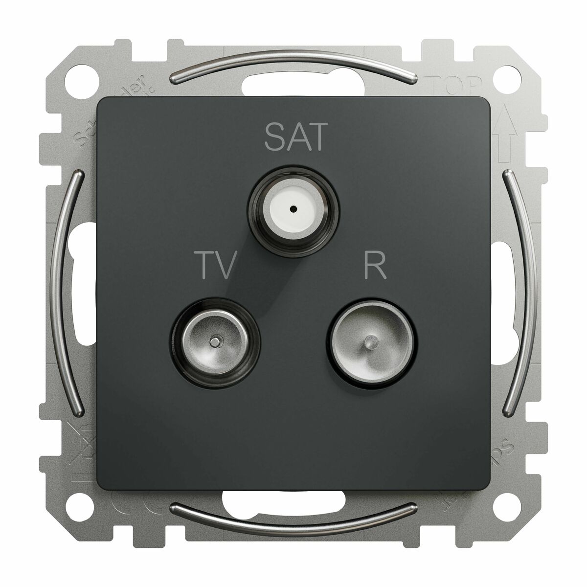 Sedna Design & Elements, gniazdo R/TV/SAT końcowe (4dB), czarny antracyt; Schneider