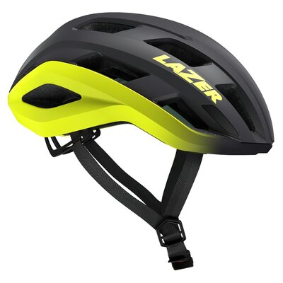 Kask rowerowy LAZER Strada KinetiCore Szaro-żółty Szosowy  rozmiar M