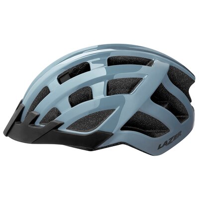 Lazer Compact Kask rowerowy, niebieski One Size | 54-61cm 2022 Kaski miejskie i trekkingowe FA003714160