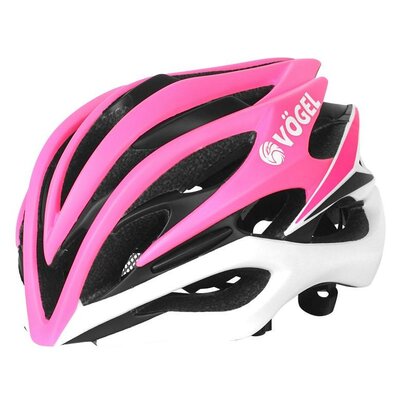 Kask rowerowy VÖGEL VKA-932PK Różowo-biały Szosowy (rozmiar L/XL)