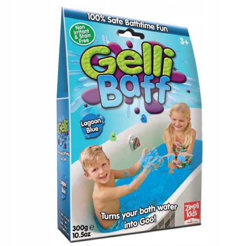 ZIMPLI KIDS Gelli Baff Magiczny proszek do kąpieli - niebieski, 300g