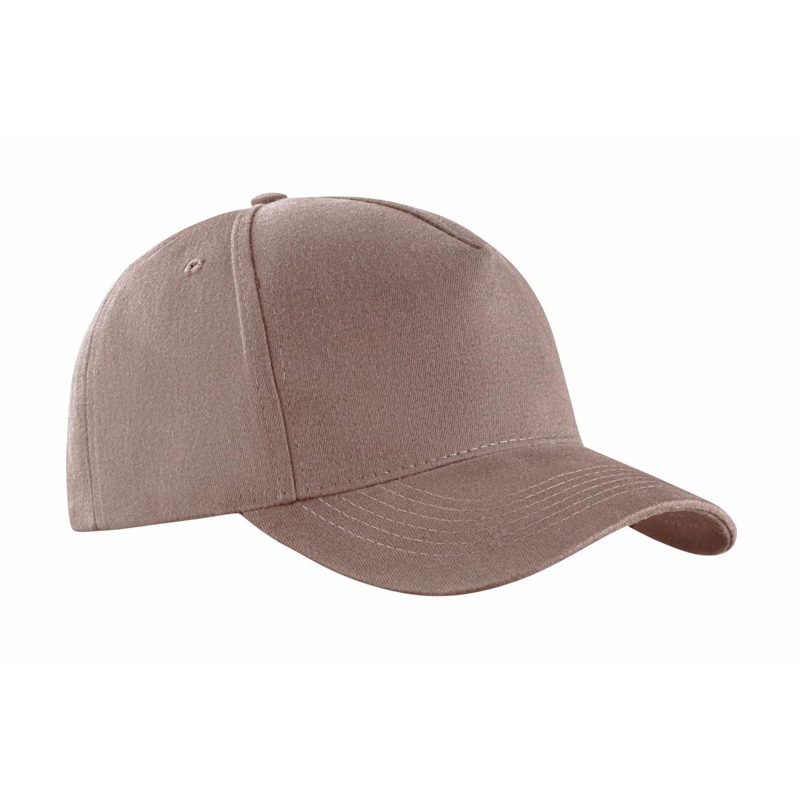 CZA5PSREDNSZMET - Czapka 5 panelowa zamszowana - Uni