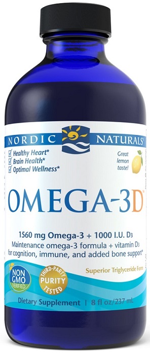 Omega Pharma Nordic Naturals 3D 1560mg Lemon cytryna (237 ml) Nordic Naturals BD5C-3238D