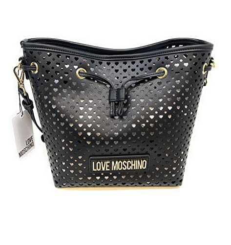 Love Moschino Jc4232pp0gkk000, damska torba na ramię, czarna, czarny