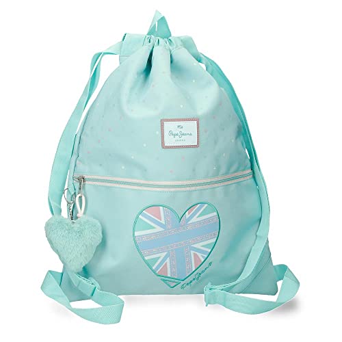 Pepe Jeans Nerea Plecak Torba na zamek błyskawiczny Niebieski 35x46 cms Poliester, niebieski, Talla única, Plecak z zamkiem błyskawicznym