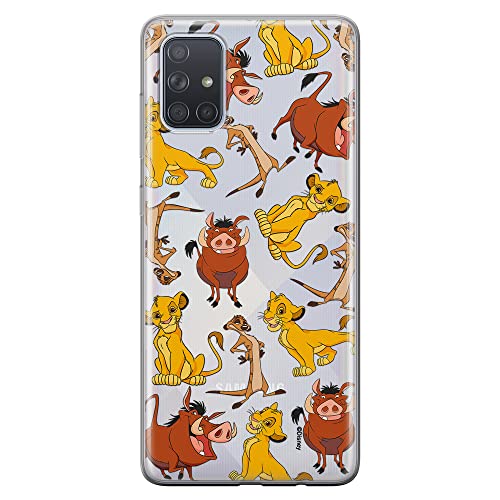 ERT GROUP etui na telefon Samsung A71, case oryginalny i oficjalnie licencjonowany przez Disney, wzór Simba & Friends 010, optymalnie dopasowane, plecki z TPU częściowo przeźroczyste
