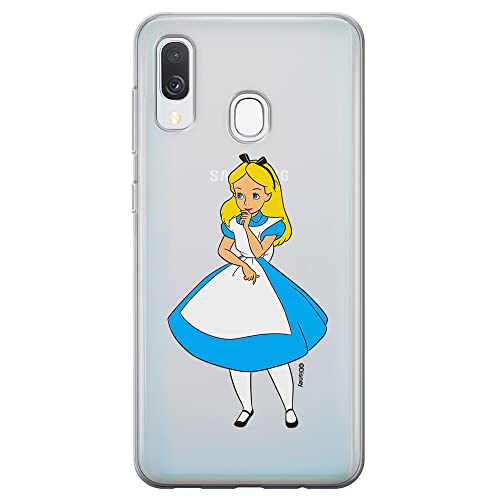 ERT GROUP etui na telefon Samsung A40, case oryginalny i oficjalnie licencjonowany przez Disney, wzór Alice 010, optymalnie dopasowane, plecki z TPU częściowo przeźroczyste