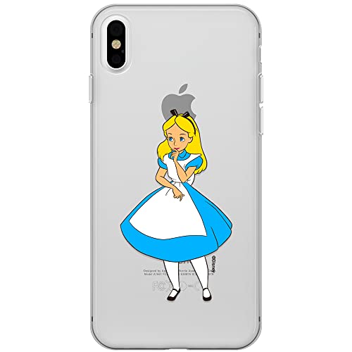 ERT GROUP etui na telefon Apple Iphone XS Max, case oryginalny i oficjalnie licencjonowany przez Disney, wzór Alice 010, optymalnie dopasowane, plecki z TPU częściowo przeźroczyste