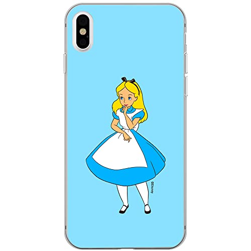 ERT GROUP etui na telefon Apple Iphone XS Max, case oryginalny i oficjalnie licencjonowany przez Disney, wzór Alice 010, optymalnie dopasowane, plecki z TPU
