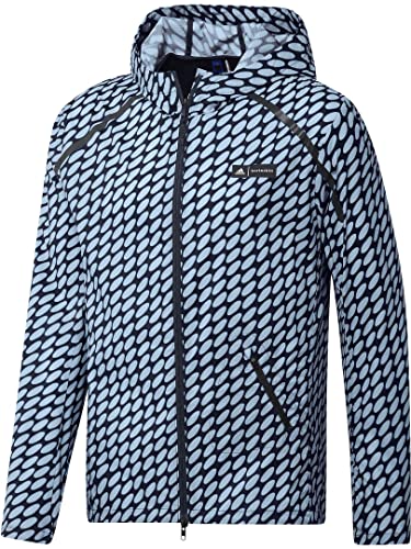 adidas Męska kurtka M Mmk Mrthn Jkt, Ice Blue/Legend Ink/Core Blue, HR8204, XL