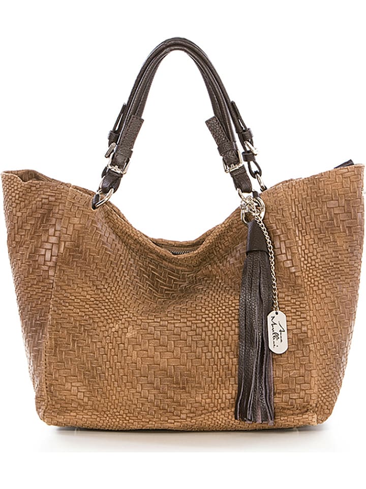 Anna Morellini Skórzany shopper bag 
