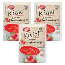 Celiko Kisiel o smaku truskawkowym Zestaw 3 x 40 g