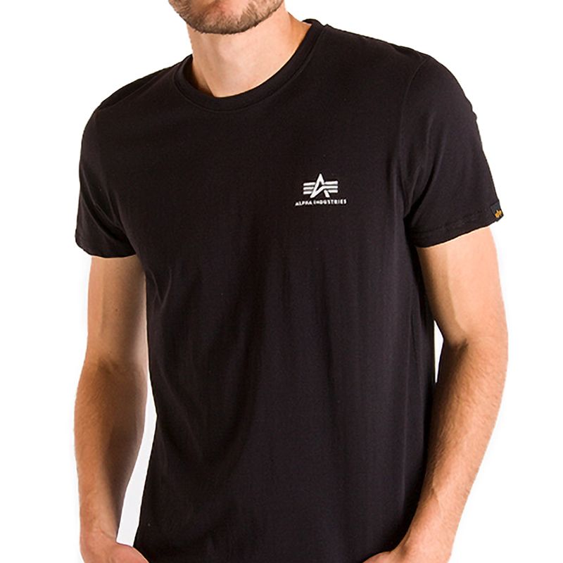 Koszulka Alpha Industries Basic T Small Logo 18850503 - czarna