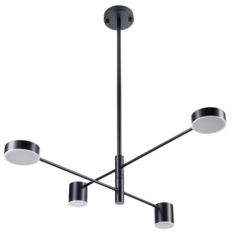 Modernistyczna lampa sufitowa Clex ST-8102P-4 Step LED 18W 3000K czarna