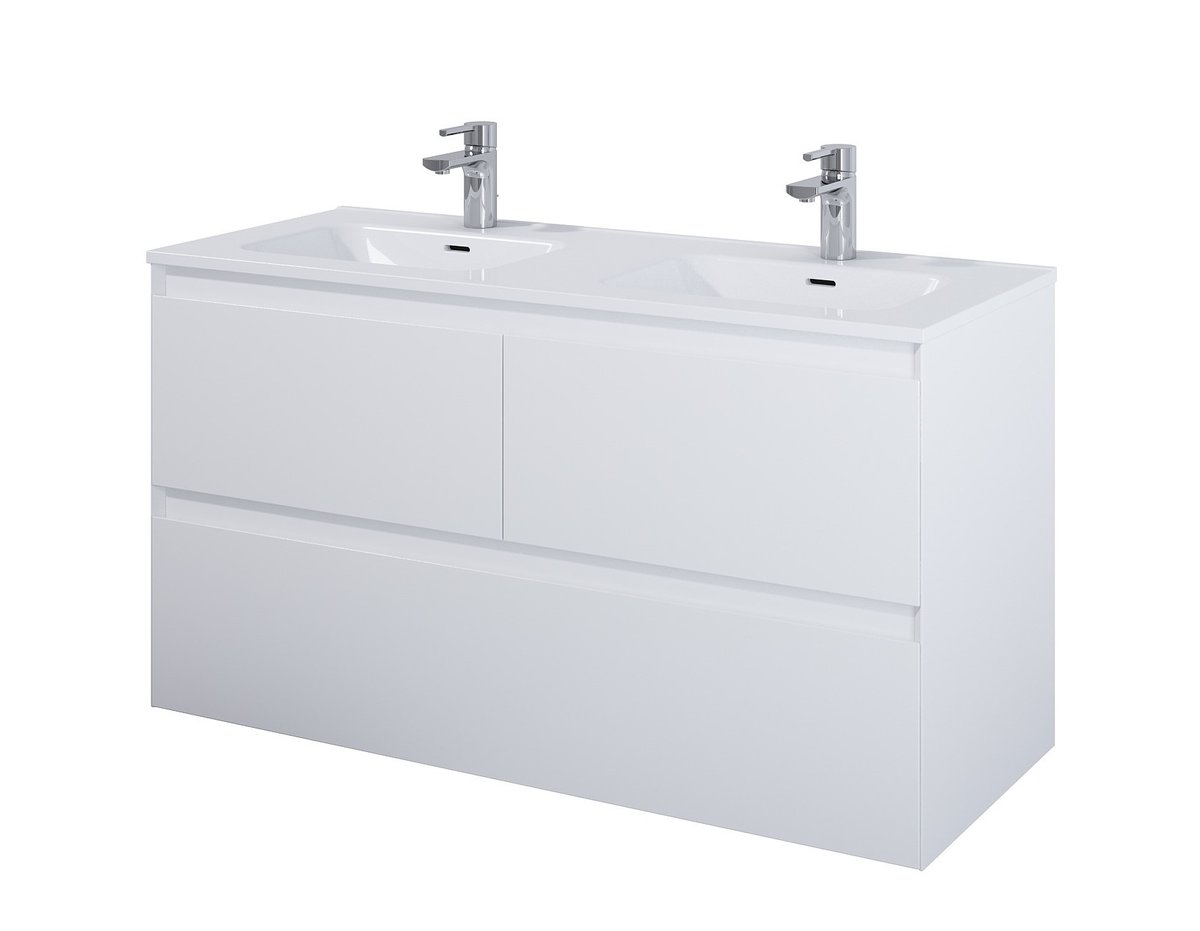 Elita 168180 SZAFKA podumywalkowa SPLIT 120 3S WHITE MATT PDW