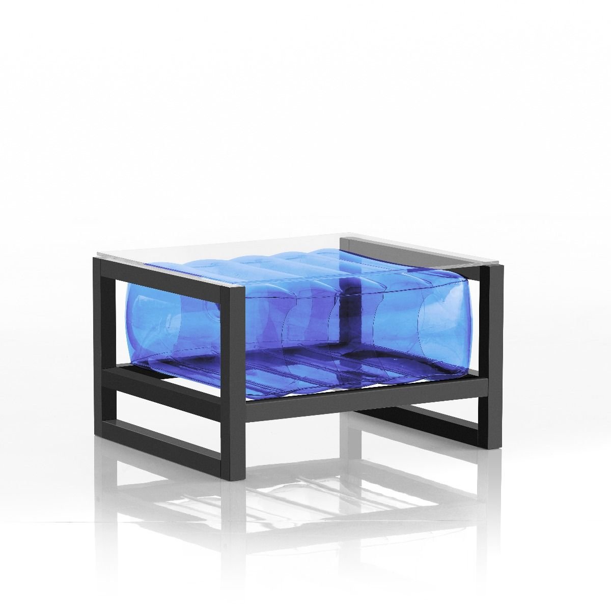 YOKO COFFEE TABLE EKO ALUMINIUM FRAME BLUE