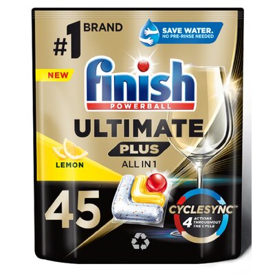 FINISH Quantum Ultimate Plus kapsułki do zmywarki Lemon 45szt.