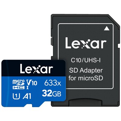 Lexar 32GB High-Performance 633x microSDHC UHS-I A1 V10