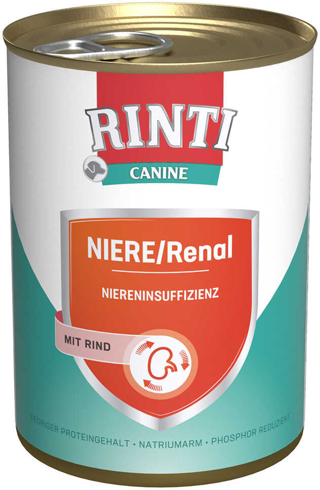RINTI Canine Niere/Renal z wołowiną - 24 x 400 g