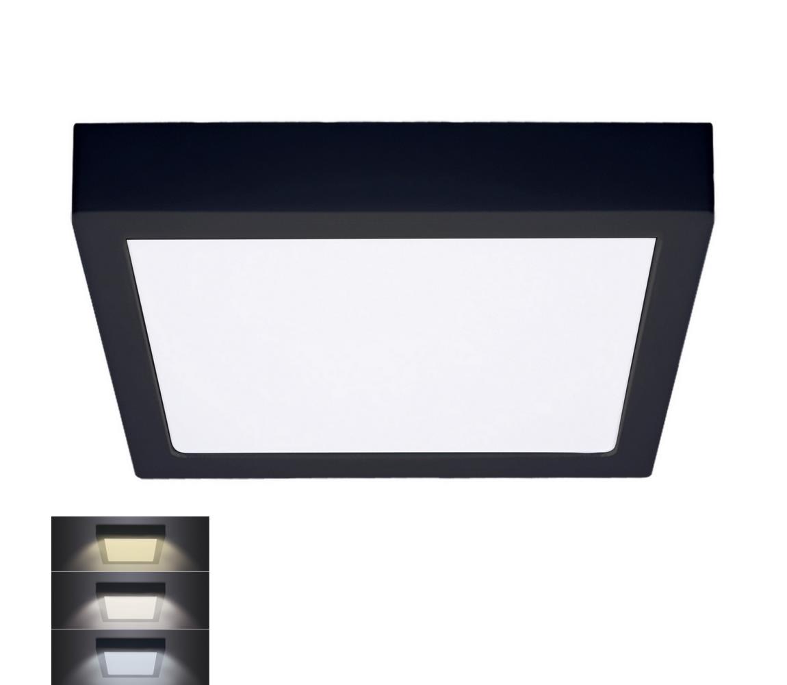 Solight WD175-B- LED Plafon LED/24W/230V 3000/4000/6000K czarny okrągły