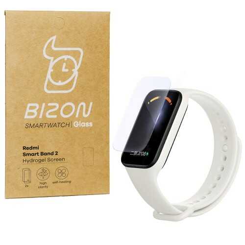 Bizon Folia hydrożelowa na ekran Glass Hydrogel do Redmi Smart Band 2 / Xiaomi Mi Band 8 Active, 2 sztuki