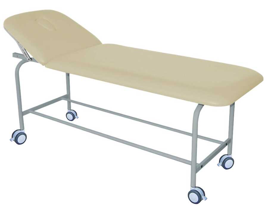 LM-01K Plus Max wysoka i szeroka kozetka lekarska 2-częściowa na kołach