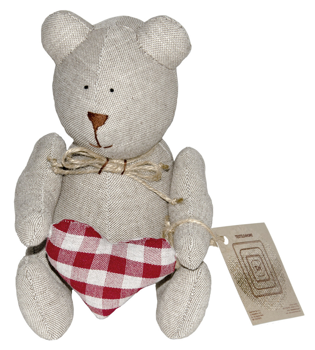 Tajemniczy ogród Miś maskotka z sercem handmade 20cm 1744-uniw 4823093411463