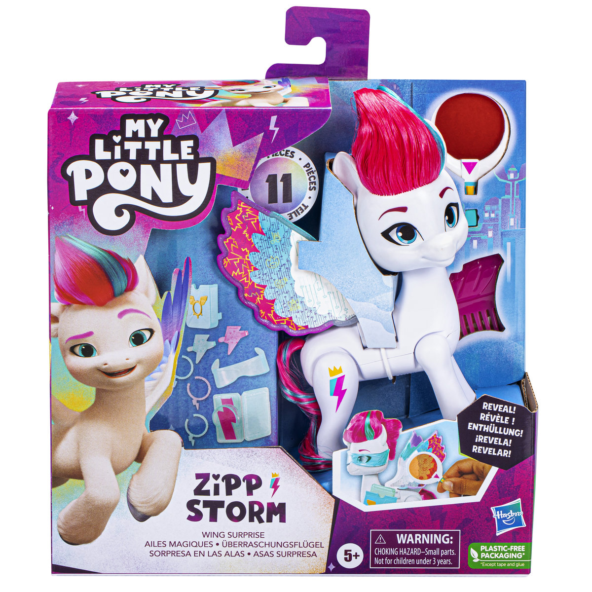 Hasbro, figurka My Little Pony, Kucyk z magicznymi skrzydłami, Zipp Storm, F64465l0