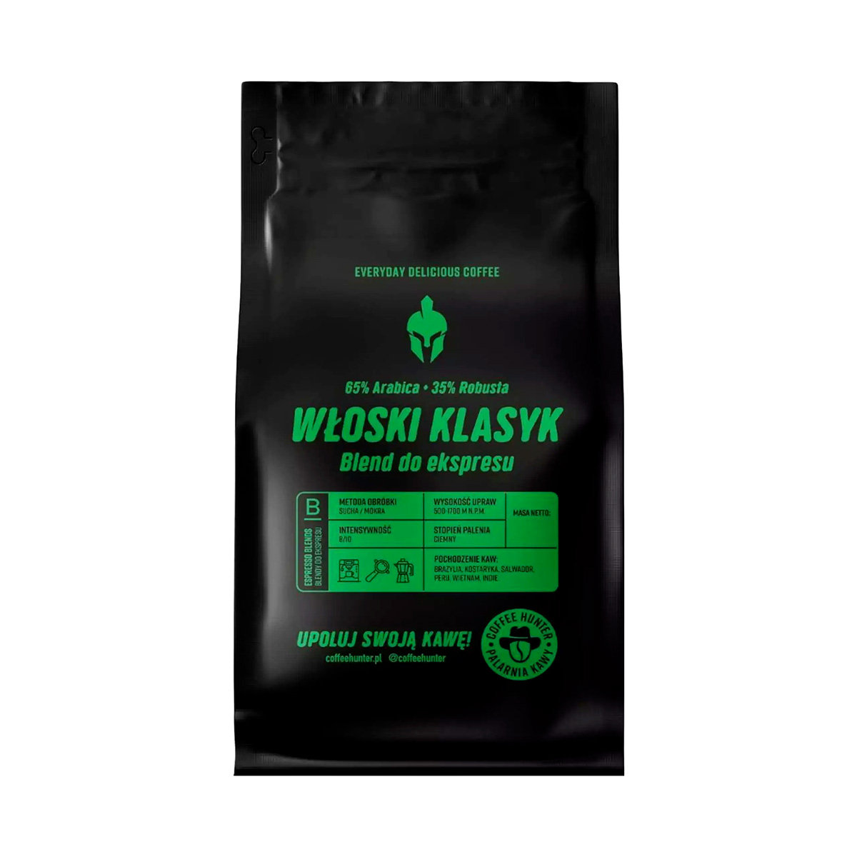 Kawa ziarnista WŁOSKI KLASYK Coffe Hunter - 1 kg