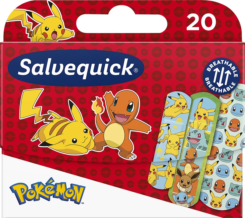 Plastry Salvequick Pokemon x 20 szt