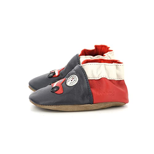 Robeez Chrono Driving, kapcie, granatowy czerwony, 17 EU, Czerwony granatowy