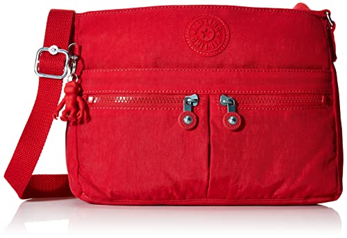 Kipling Damska torba crossbody New Angie, M, Czerwony Rouge - Medium