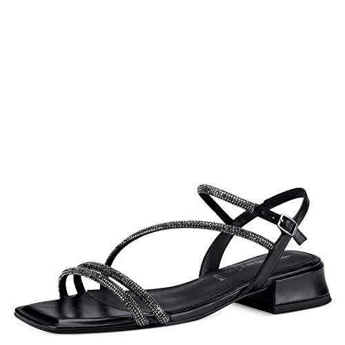 Tamaris Sandały damskie 1-1-28130-20, Black METALLIC, 41 EU, black metallic, 41 EU