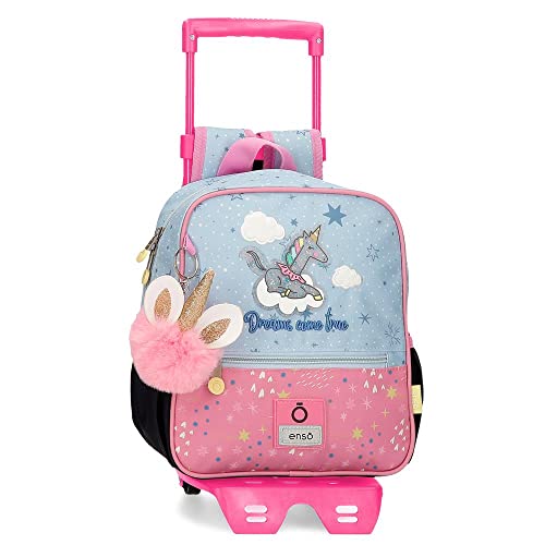 Enso Dreams Come True Bagaż- Torba kurierska Dziewczyny, Wielobarwny, Mochila Preescolar Adaptable a Carro, Plecak przedszkolny dostosowany do wózka