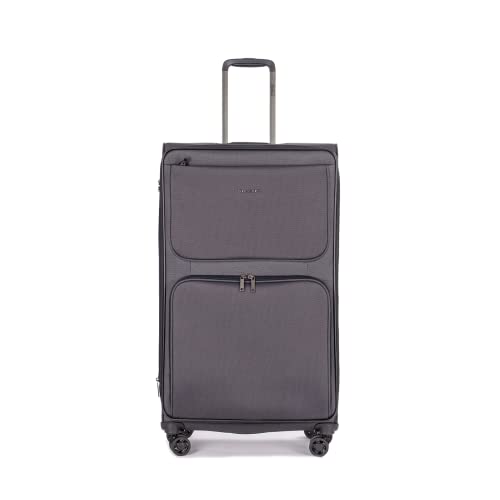 Stratic Bendigo Light Plus 4-rolkowa walizka na kółkach, 84 cm, kieszeń na laptopa, czarny, 84 cm, L Długi